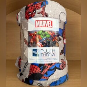 ✨$10✨NWT•Marvel Spider-Man Supersoft Oversized Plush Throw Blanket | 5’x6’